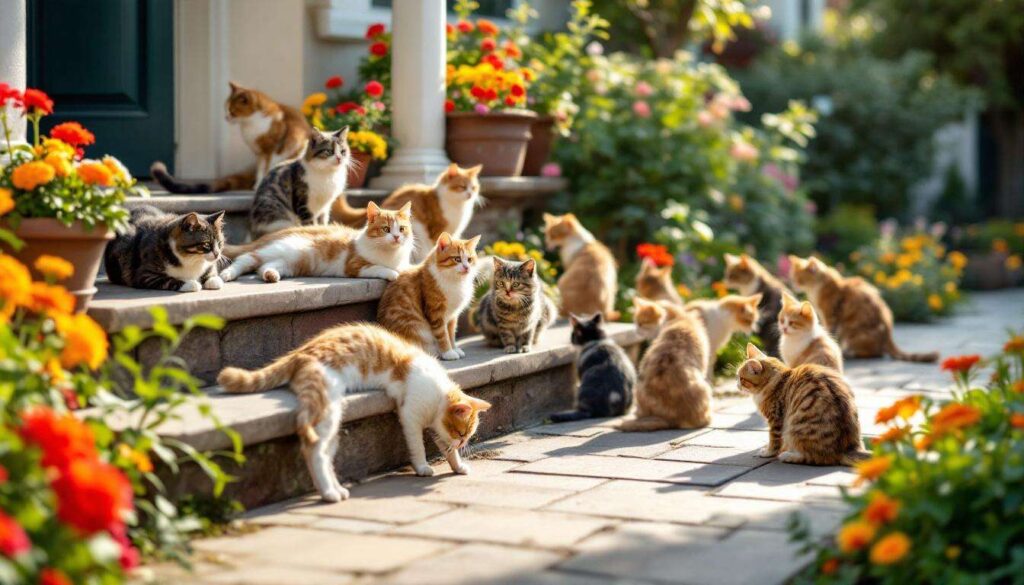 Cat colonies in suburban gardens: researchers discover hidden social networks