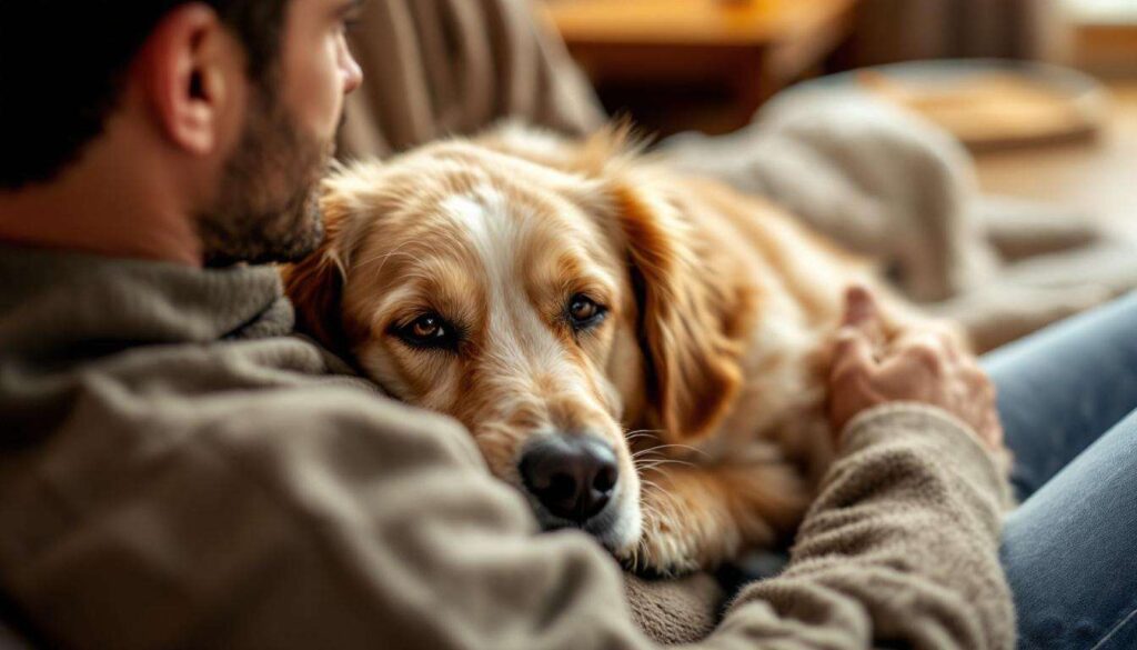 When your dog puts their head on your lap: what this gesture truly signals